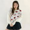 Rib Knit Puffy Sleeve Pullover 