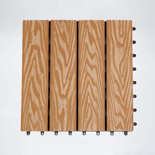 Wooden Grain Composite DIY Deck Tile