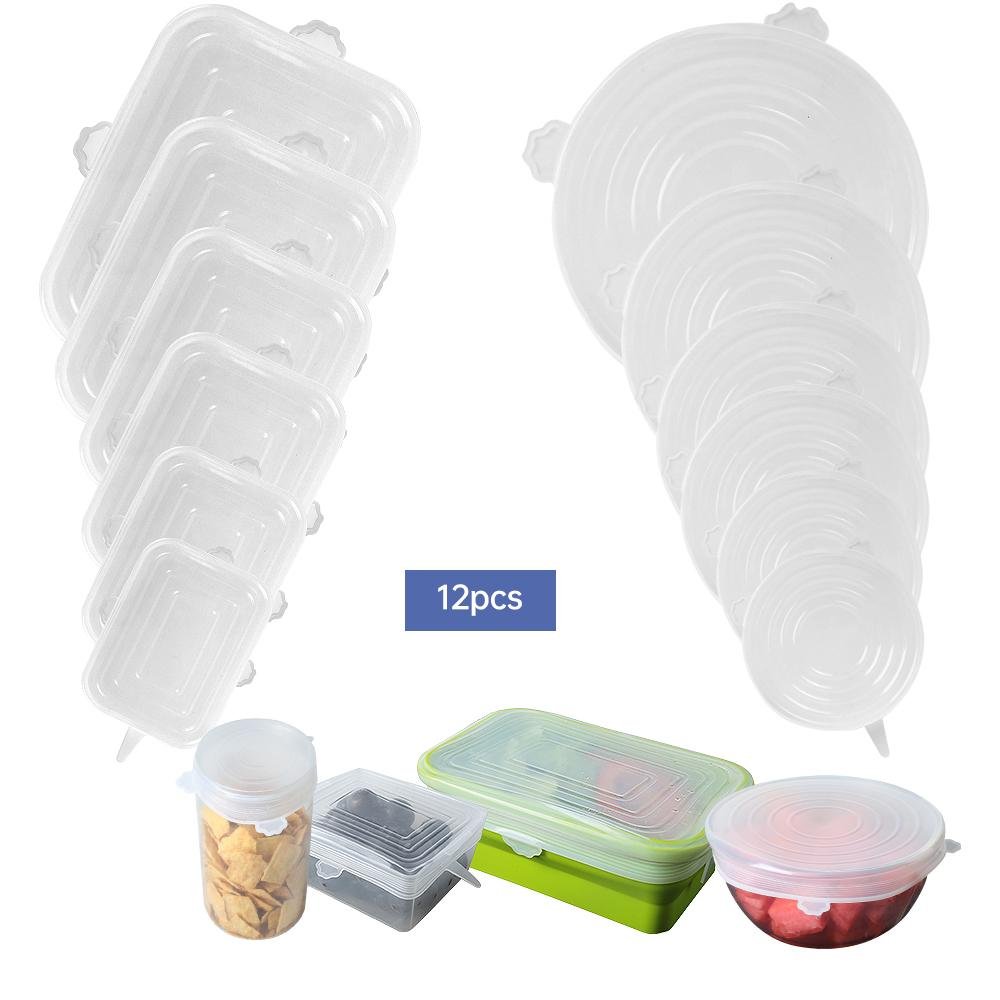 Silicone Fresh Keeping Covers Sealing Lids 5