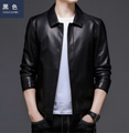 Autumn Haining leather leather men's sheepskin leather jacket Korean version of  3