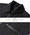 Sheep leather leather stitching jacket men's autumn 2021 lapel high-quality jack 3