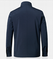 Middle-aged men's water-repellent stand-up collar jacket Fall solid color thin b 2