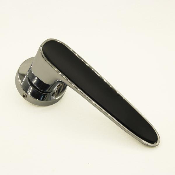 New Modern Italian Design Glossy Door Handle with Round Rose 1