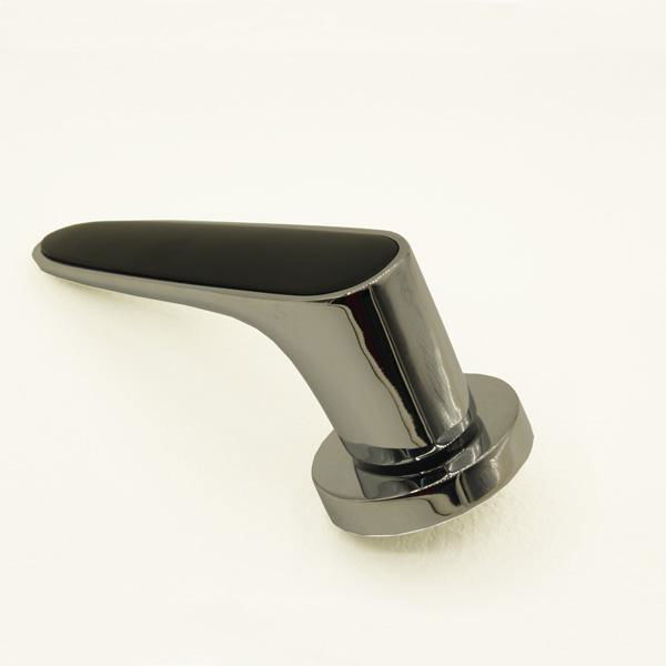 New Modern Italian Design Glossy Door Handle with Round Rose 3