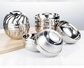 Heavy Duty Heat Insulated Brushed Stainless Steel Serving Bowls 2
