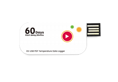 Fresh-key USB  temperature data logger |PDF & CSV report |No software required  