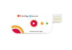 Fresh-key BT temperature data logger |PDF & CSV report |No software required