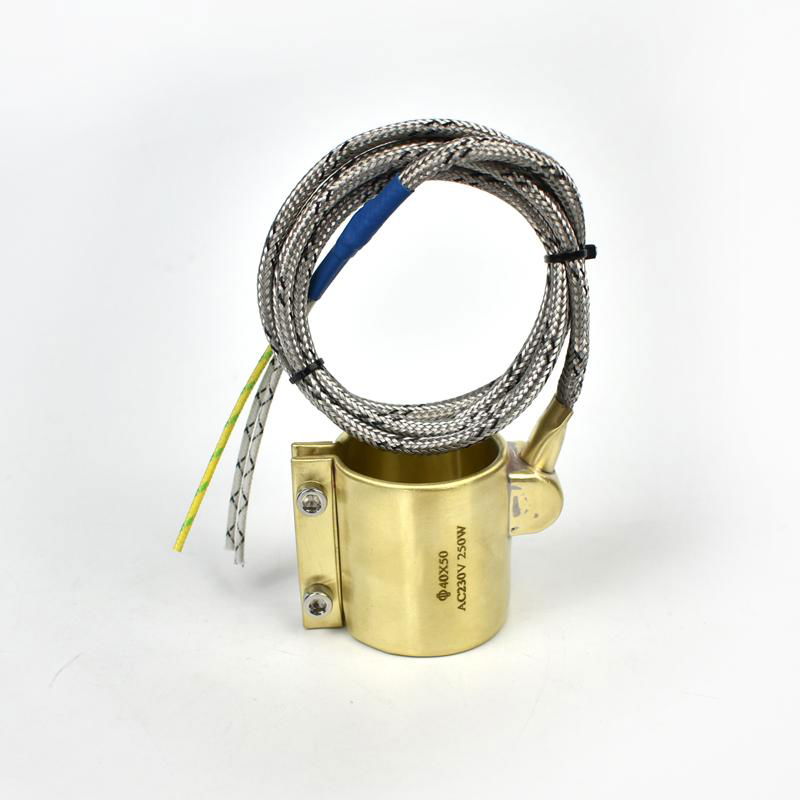 40*50Mm 230V 250W Electric Copper Barrel Brass Band Heater For Extruder