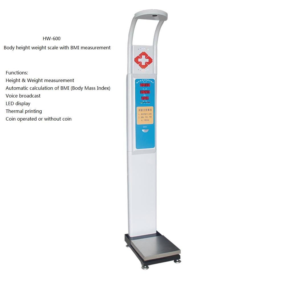 Height Weight scale, coin operated weight scale, body scale, BMI scale