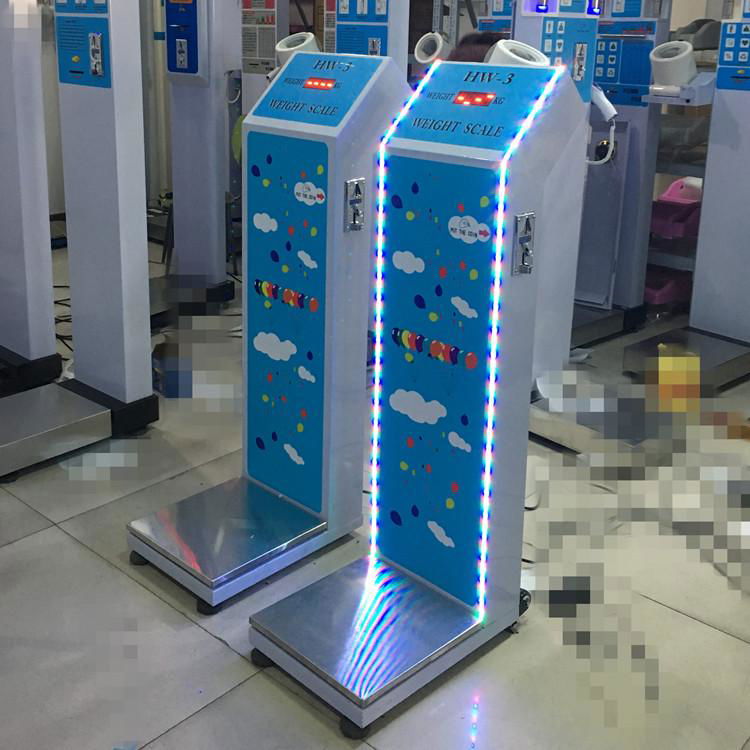 Airport l   age scale human weight measuring machine coin operated weight scale