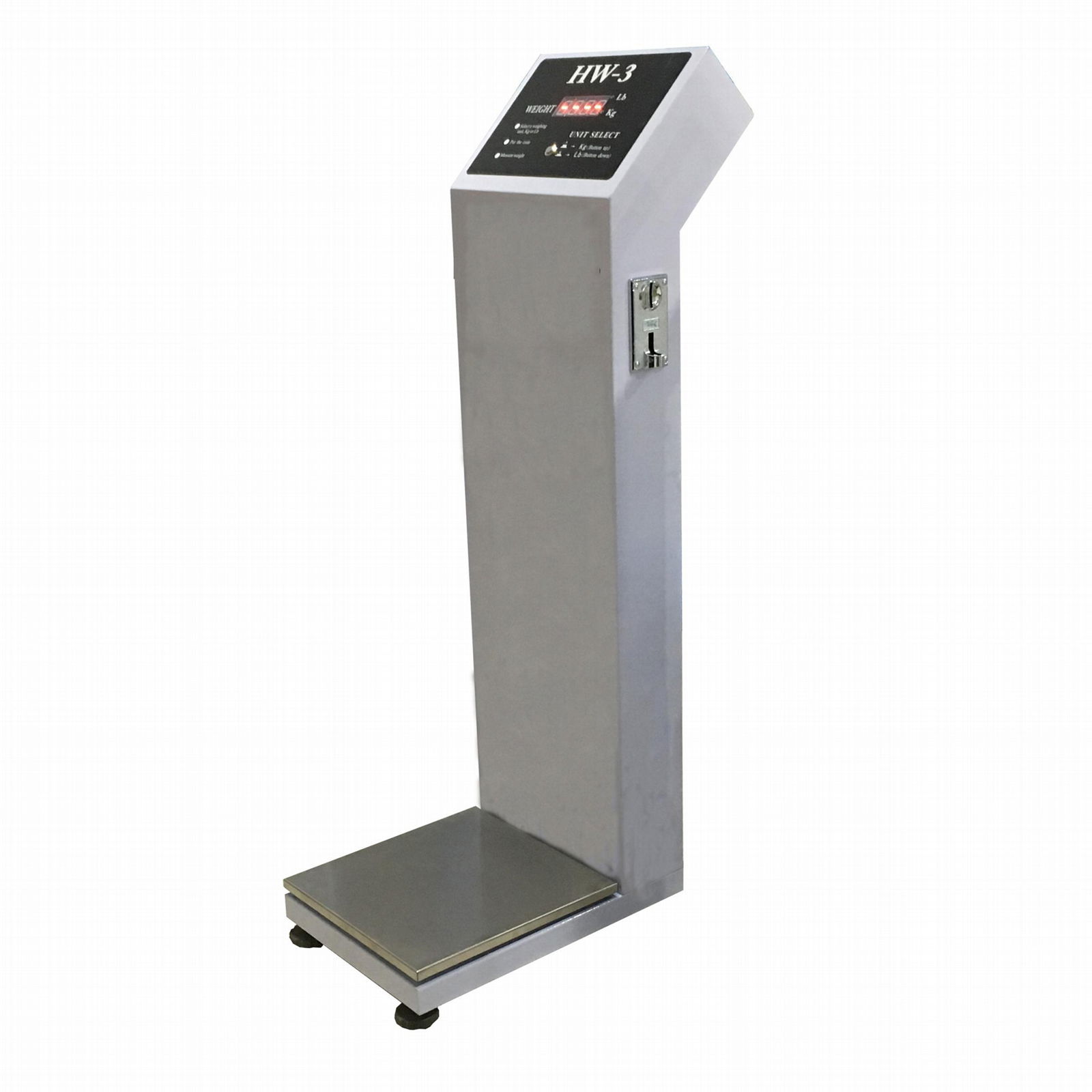 Airport l age scale human weight measuring machine coin operated weight