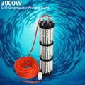 220V RGB 3000W LED Night Attracting Fishing LED Underwater Light Fishing Bait