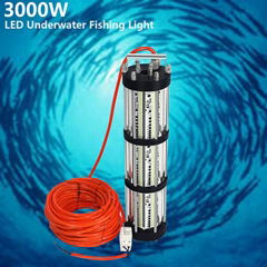 220V RGB 3000W LED Night Attracting Fishing LED Underwater Light Fishing Bait