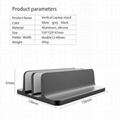 Double Slot  Vertical Laptop Stand Holder 2