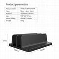 Double Slot  Vertical Laptop Stand Holder 3