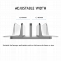 Double Slot  Vertical Laptop Stand Holder 5