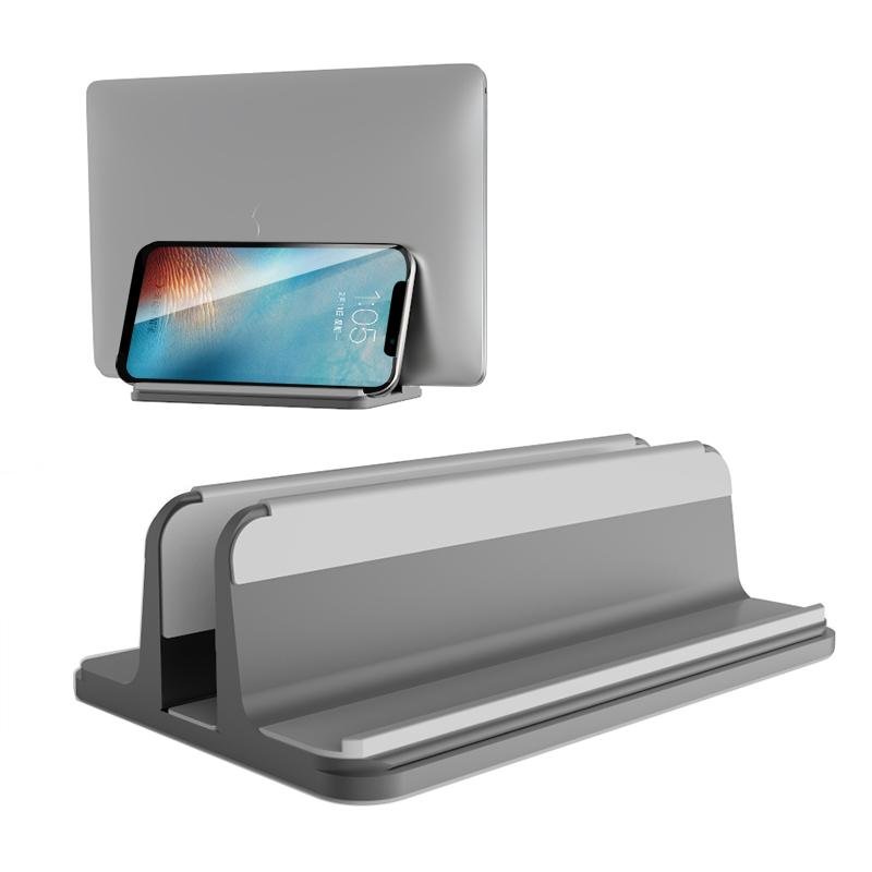 Vertical Laptop Stand Styled with Extra Phone Slot 2