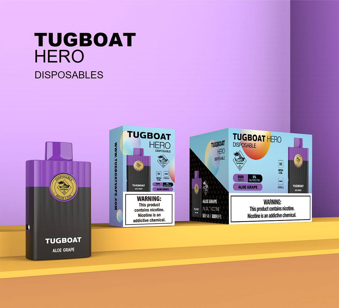 Tugboat Hero 8000 Puffs Disposable Box Vape Device 5