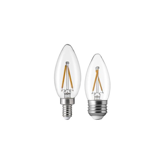 2W CANDELABRA BULBS/25WATTS CANDELABRA BULBS