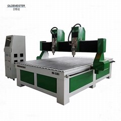 High Efficiency Double Spindles Cnc Router for Wood Working Cabinet Furniture fo