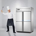 Stainless steel kitchen freezer