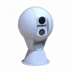 photoelectric PTZ thermal camera, 300~500mm 1080P or 4K camera and 384*288/640*4