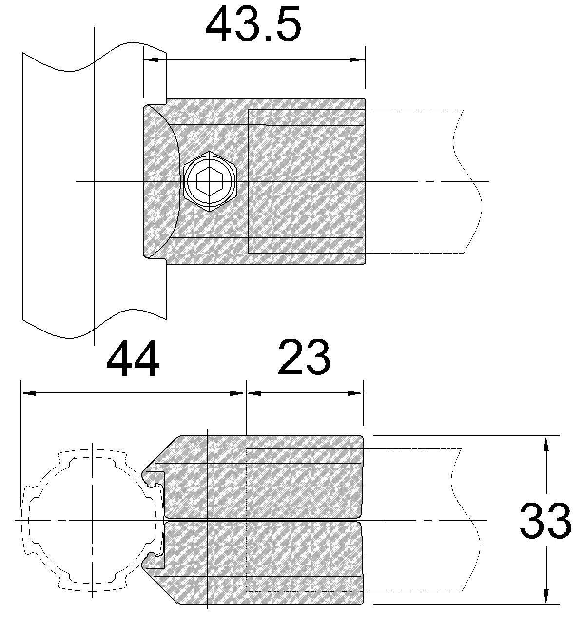 Cheap Price Aluminum External Profile Alloy Joint for Aluminum Tube 2