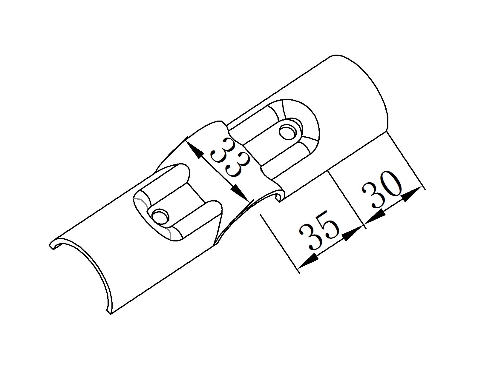 China Manufacture 180 Degree Pipe Fittings Easy Assembly Metal Joint 2