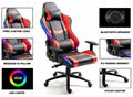 2022 New Design PU Leather Gaming Chair With Lights And Speakers