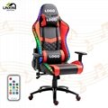 2022 New Design PU Leather Gaming Chair With Lights And Speakers