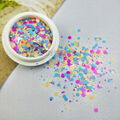Colorful Fairy Candy Color Macaron Hexagonal Mixed Nail Jewelry Sequins
