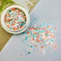 Colorful Fairy Candy Color Macaron Hexagonal Mixed Nail Jewelry Sequins 2