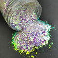 Nail art DIY glitter highlight primary color hexagonal mixed sequins 5