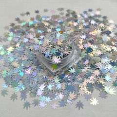 Christmas decoration DIY glitter, laser color leaf glitter powder sequins