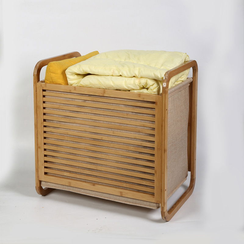 Bamboo Fabric Laundry Storage Basket