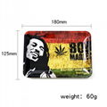 Factory Wholesale Custom Metal Tin Rolling Tray Tobacco China Smoking Tray 