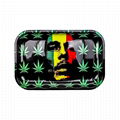 Factory Wholesale Custom Metal Tin Rolling Tray Tobacco China Smoking Tray  3