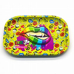 2021 New Carton Rolling Tray 180*140mm Metal Cigarette Smoking Paper Tray