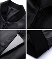 Sheep leather leather stitching jacket men's autumn 2021 lapel high-quality jack 4
