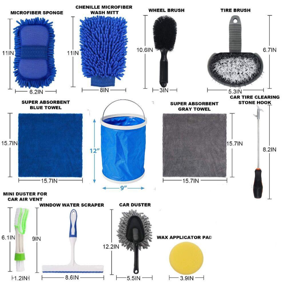 Car wash cleaning tool kit car wash detailling full car care kit 2