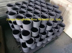 High-density and durable vacuum aluminized graphite crucible for induction furna