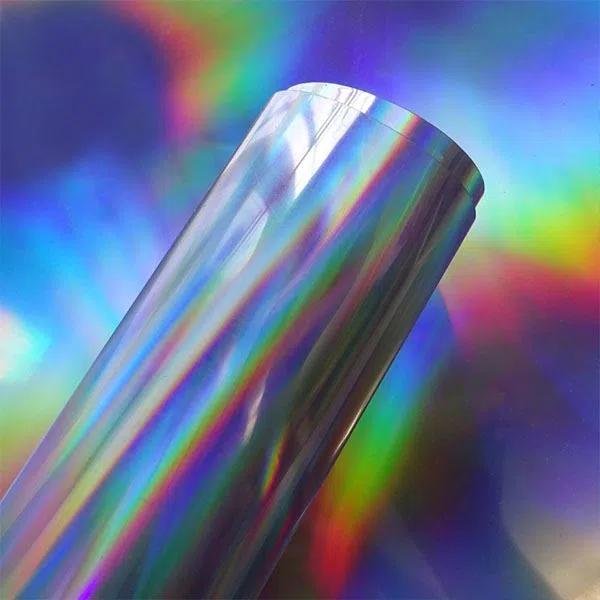 Printable Holographic Vinyl Laser Chrome Holographic Rainbow Adhesive Film