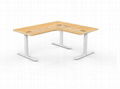 Electric Height Adjustable L Shaped Sit Stand Desk