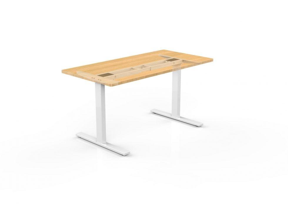 Dual motor sit to stand desk base