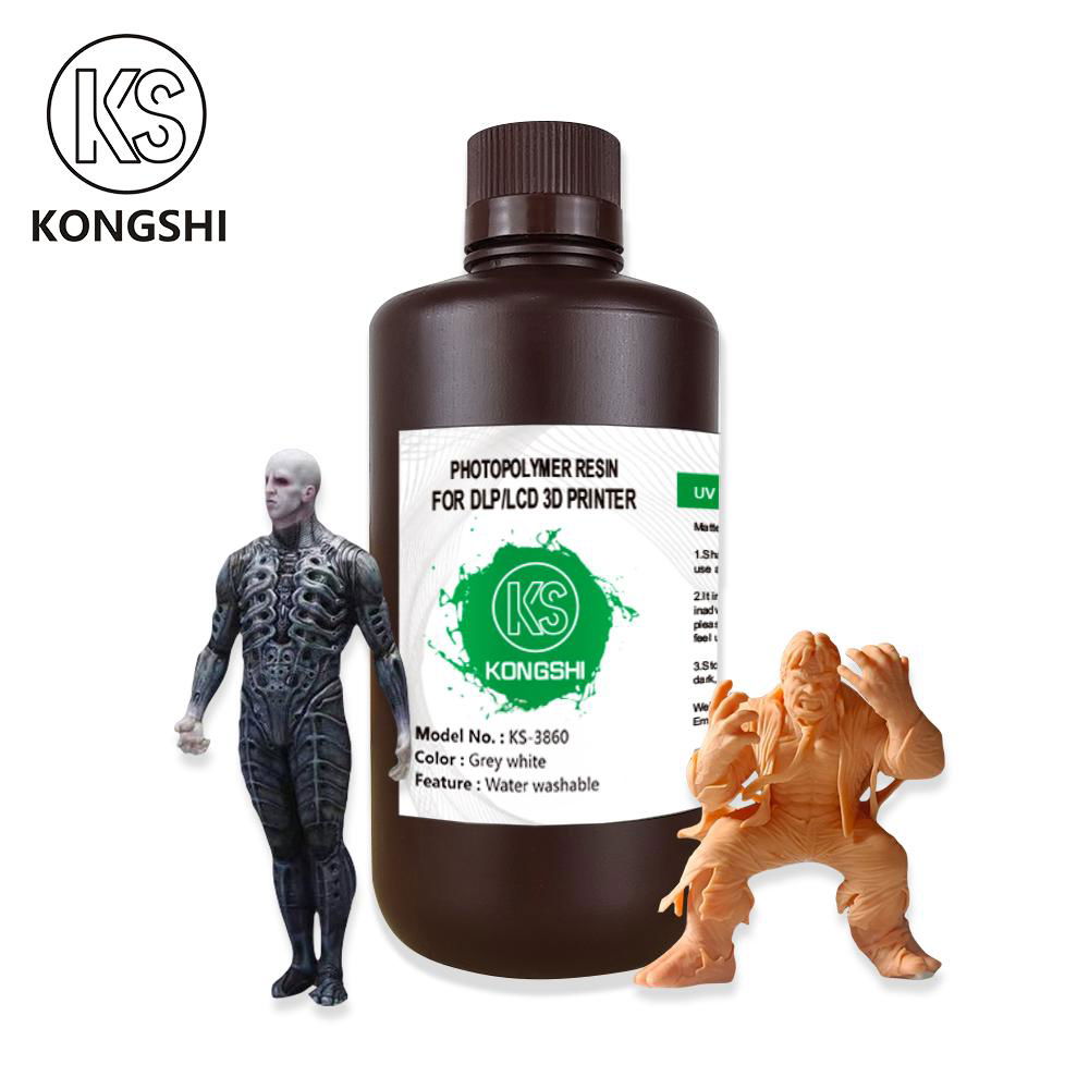 KS-3860 Water washable hard UV resin used for making models Photosensitive resin 5