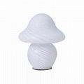 New mushroom lamp stripe glass creative personality model office decorative Amer 1
