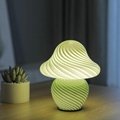 New mushroom lamp stripe glass creative personality model office decorative Amer 4