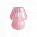 Medieval French cream glass table lamp handmade glass table lamp 2