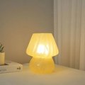 Medieval French cream glass table lamp handmade glass table lamp 3