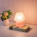Medieval French cream glass table lamp handmade glass table lamp 4